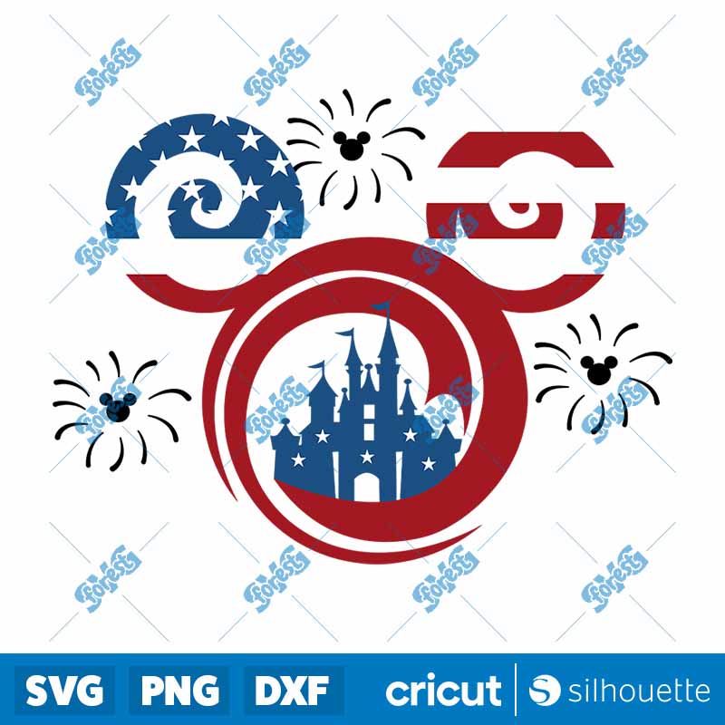 Mickey Mouse 4th of July SVG