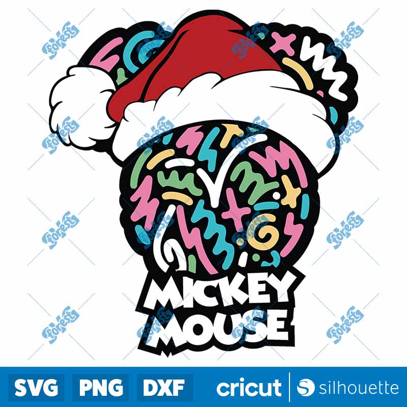 Mickey Mouse Color Lines SVG