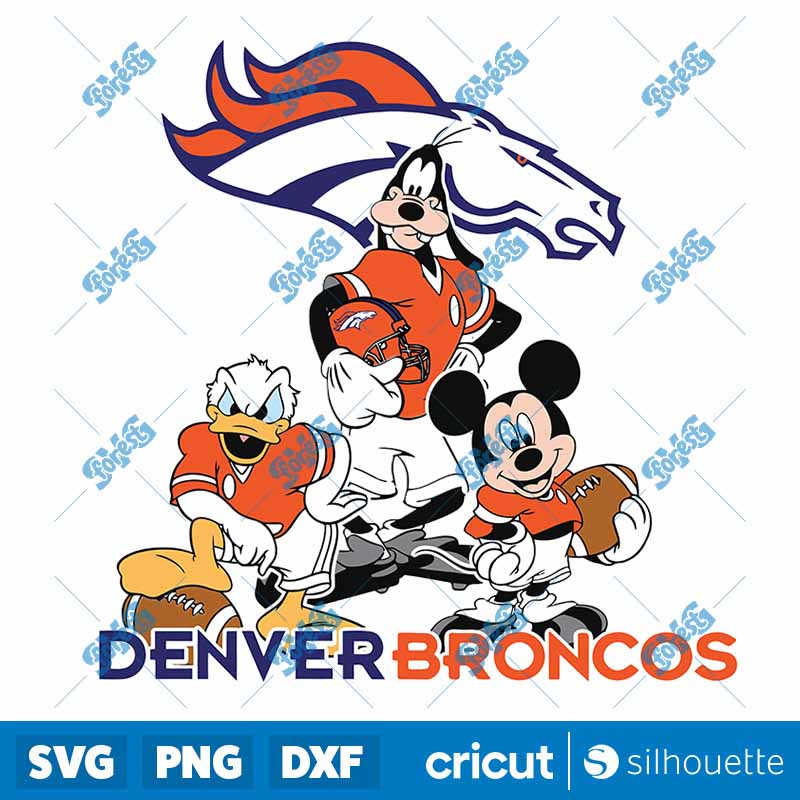 Mickey Mouse Denver Broncos
  American Football Nfl Sports SVG