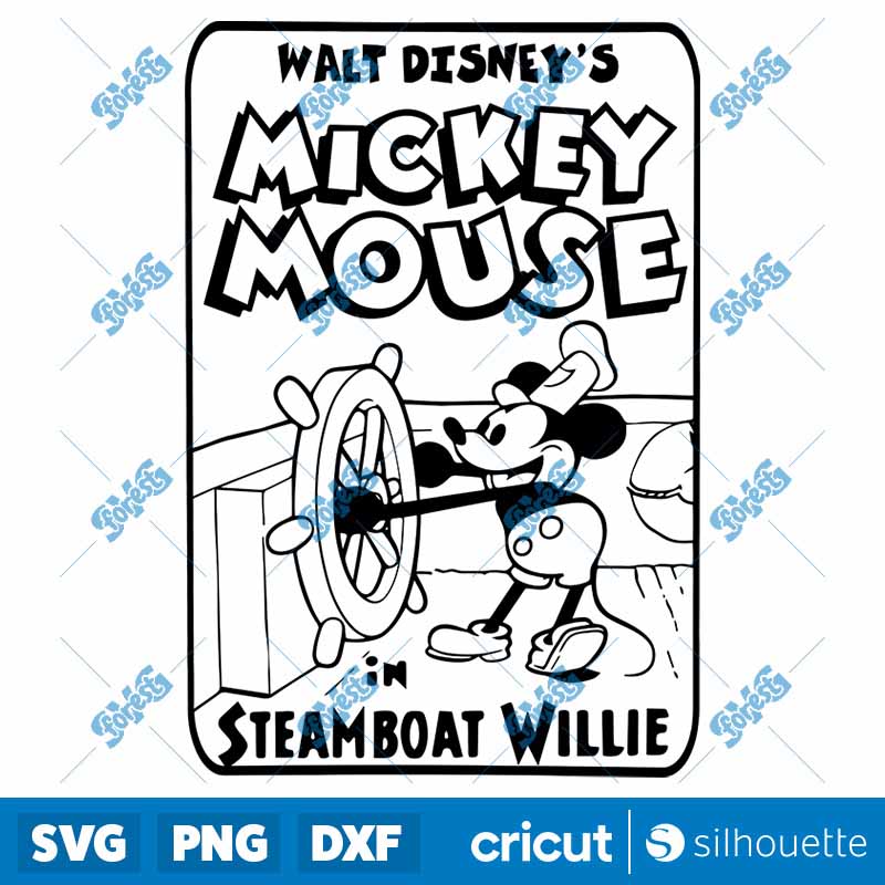 Mickey Mouse Steamboat Willie
  SVG