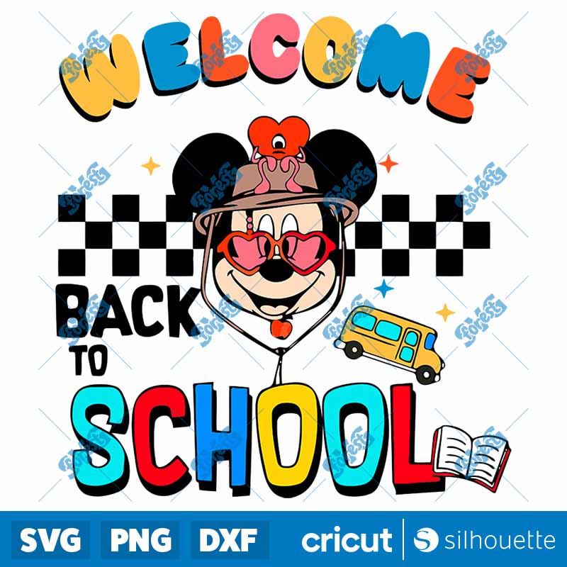 Mickey Mouse Welcome Back To
School SVG