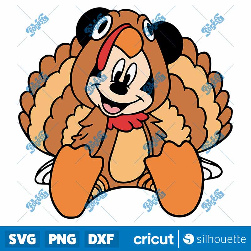 Mickey Mouse x Turkey SVG