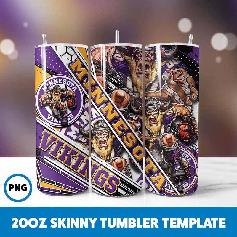 Minnesota Vikings Mascot
  Tumbler Wrap