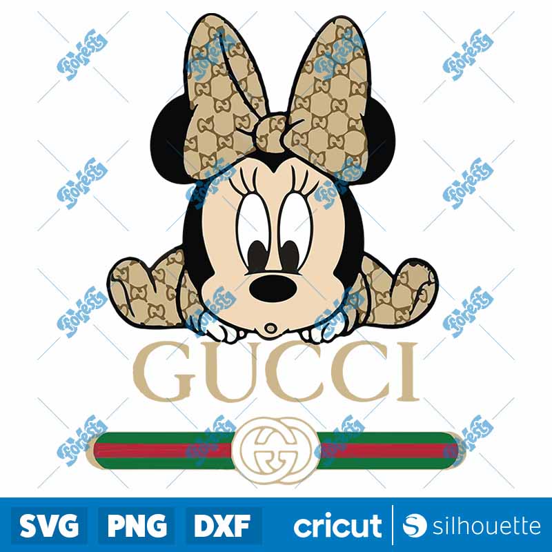 Minnie Baby Gucci Logo Brand
  SVG