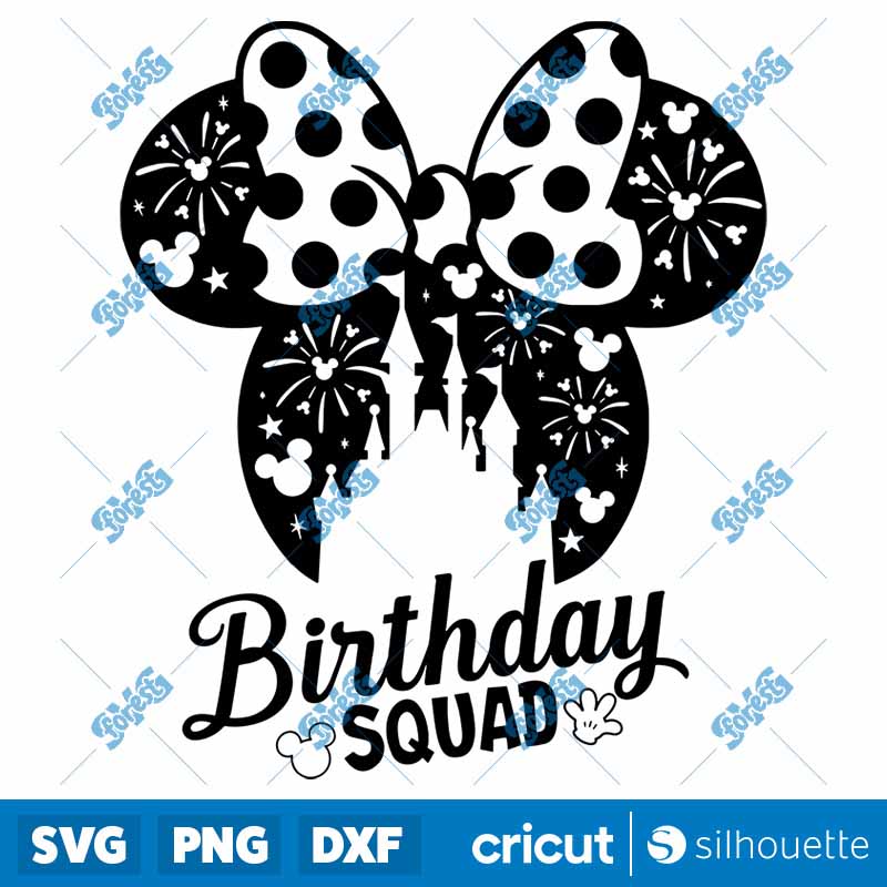 Minnie Birthday Squad Disney
  SVG