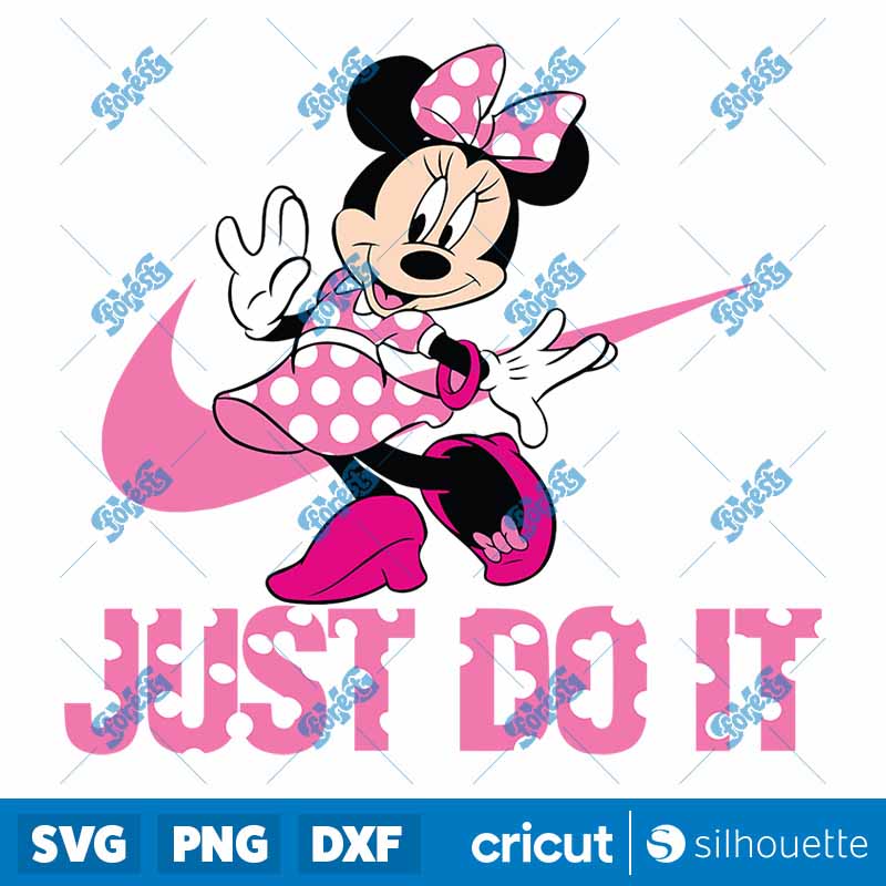 Minnie Just Do It Logo SVG