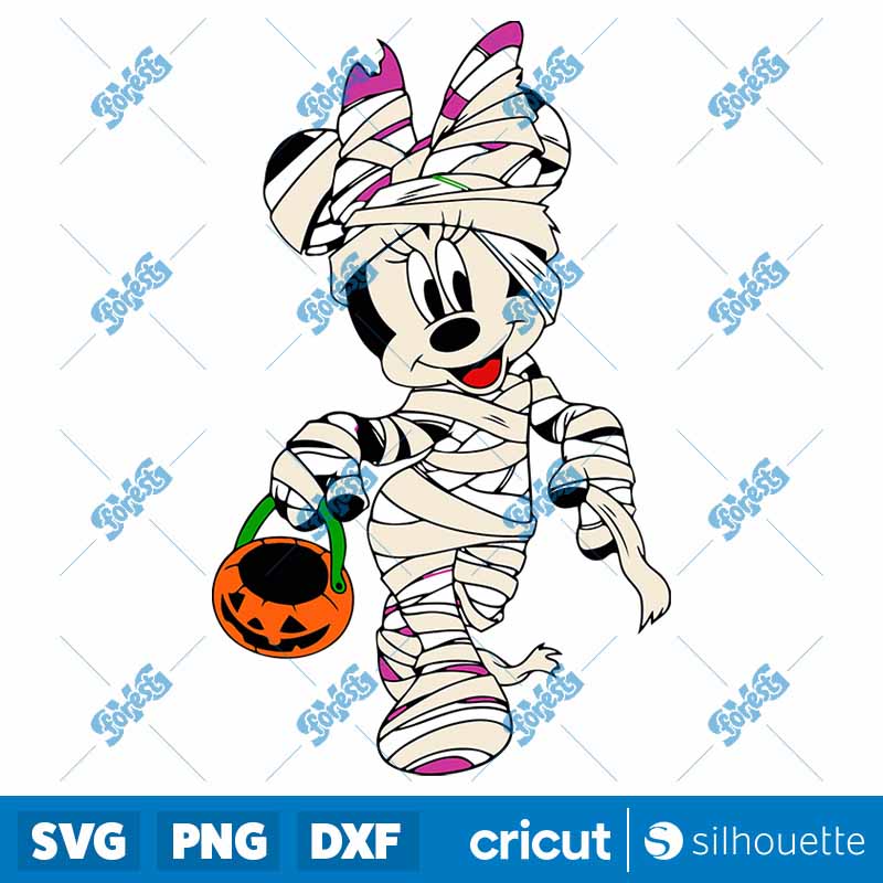 Minnie Mickey Halloween Mummy
  SVG