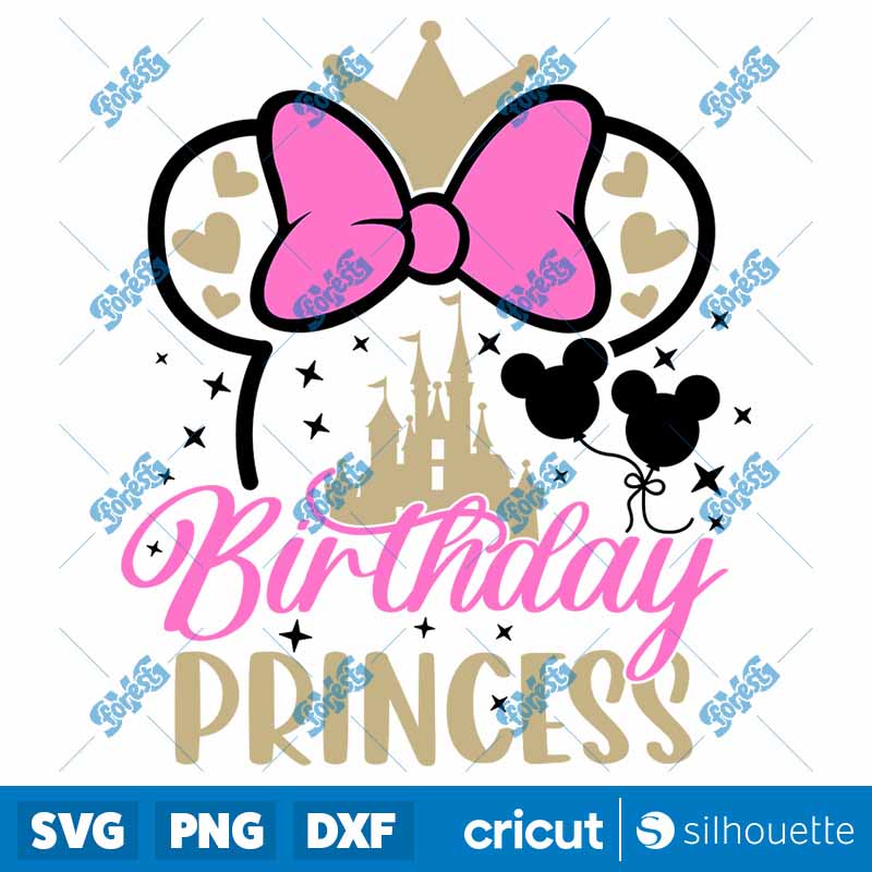 Minnie Mouse Birthday Princess
  SVG