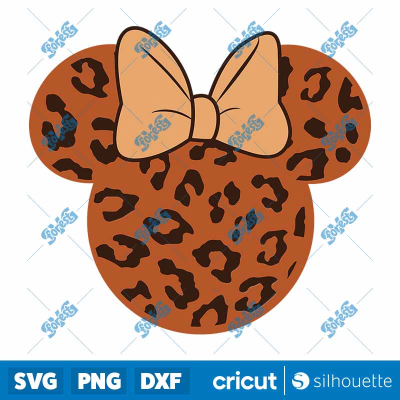 Minnie Mouse Cheetah SVG