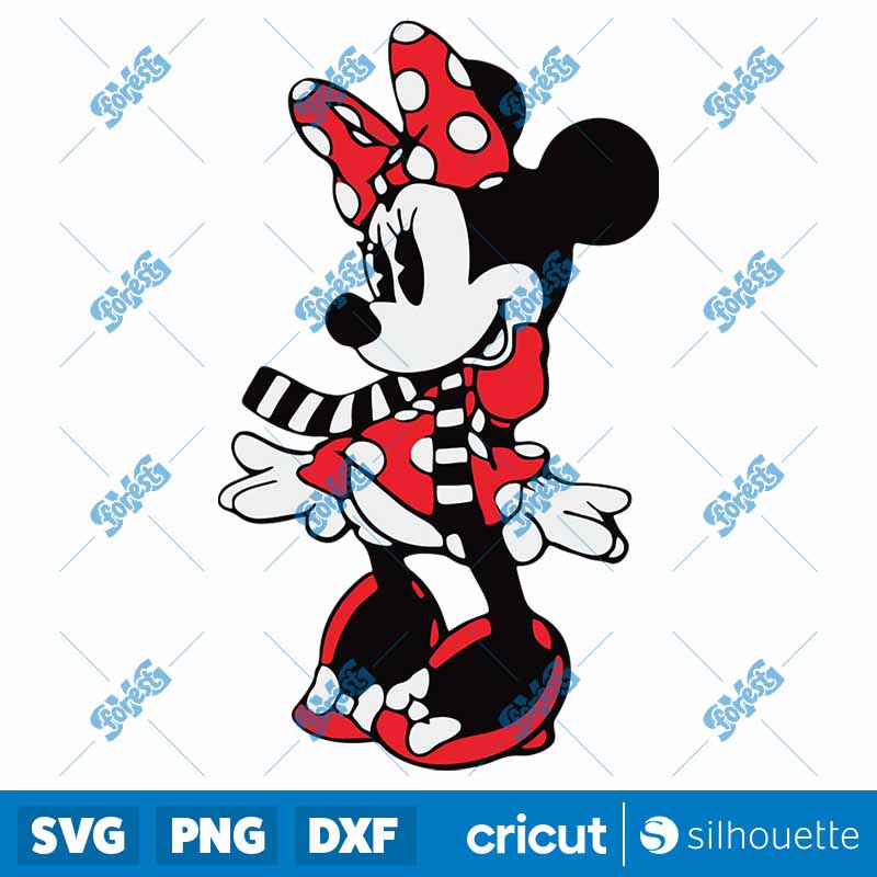 Minnie Mouse Christmas SVG