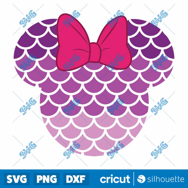 Minnie Mouse Mermaid SVG