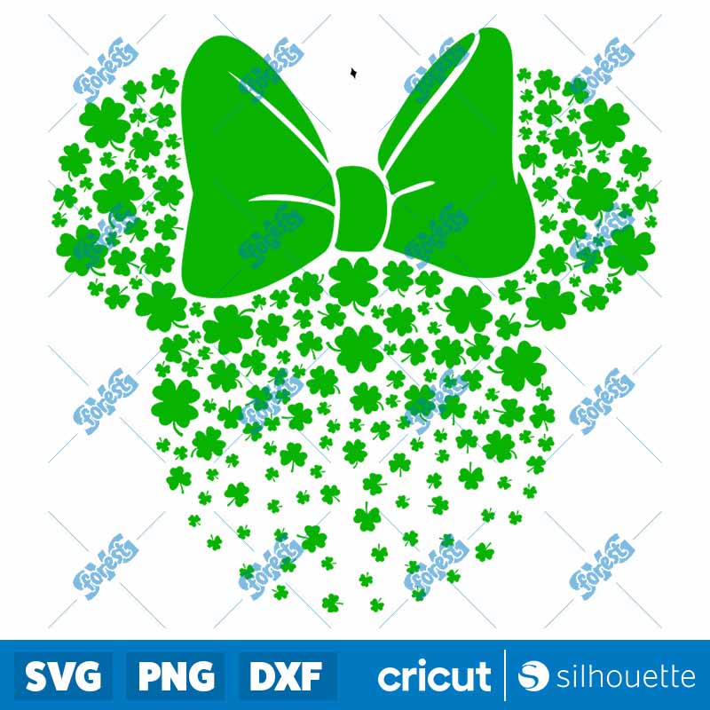 Minnie Mouse St Patricks SVG