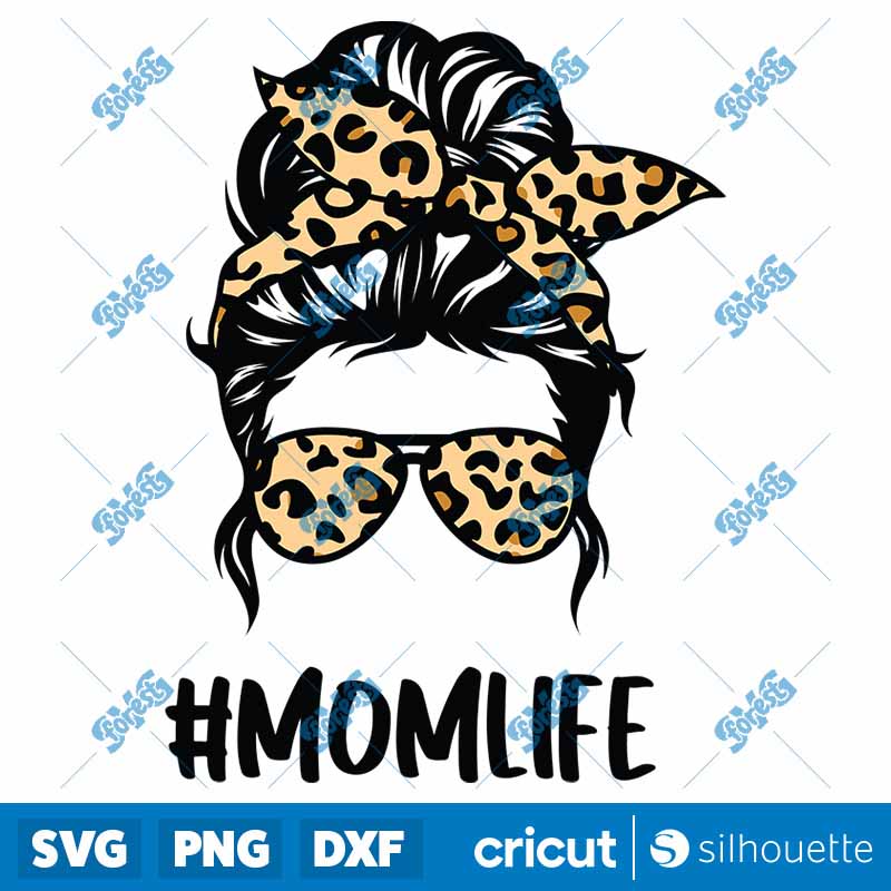 Mom Life Leopard SVG