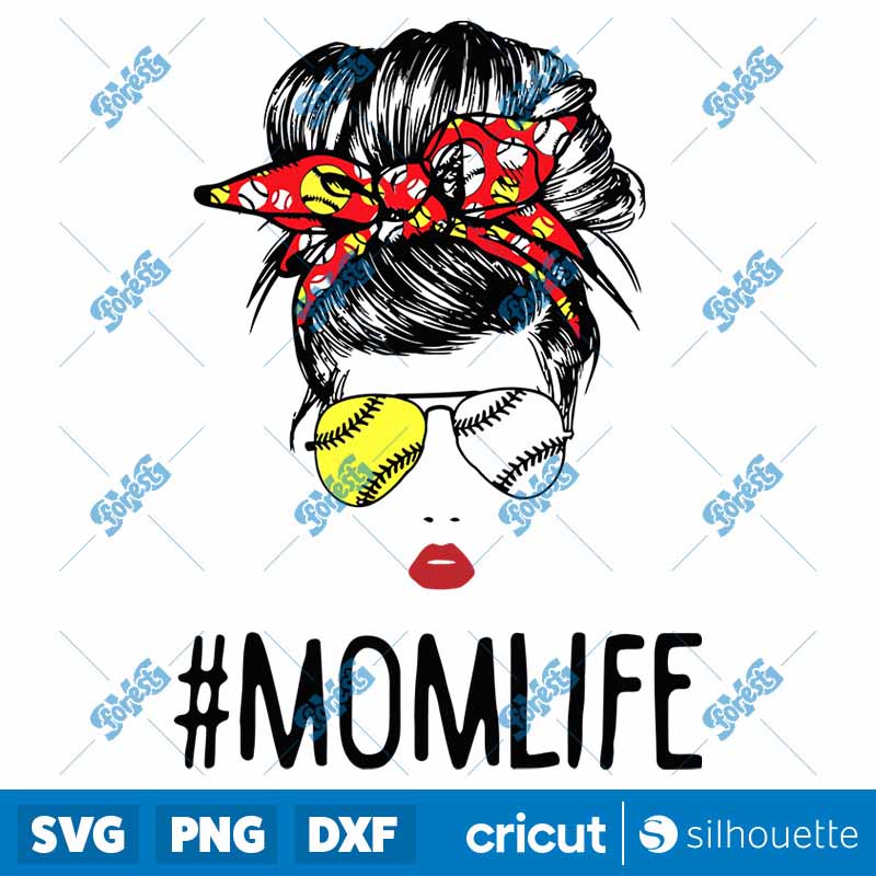 Mom Life Messy Bun SVG