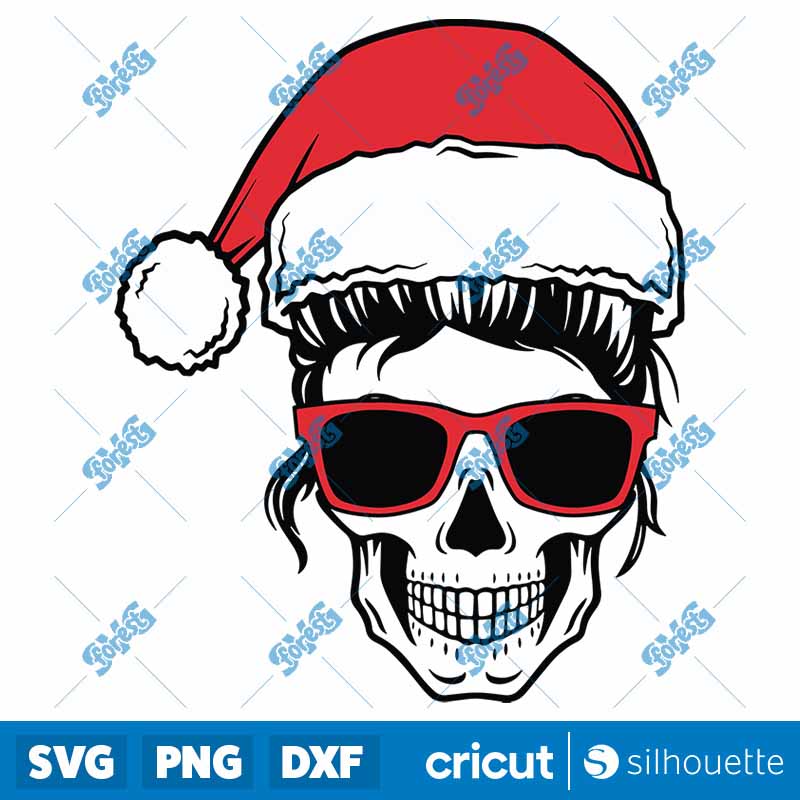 Mom Skull Christmas SVG