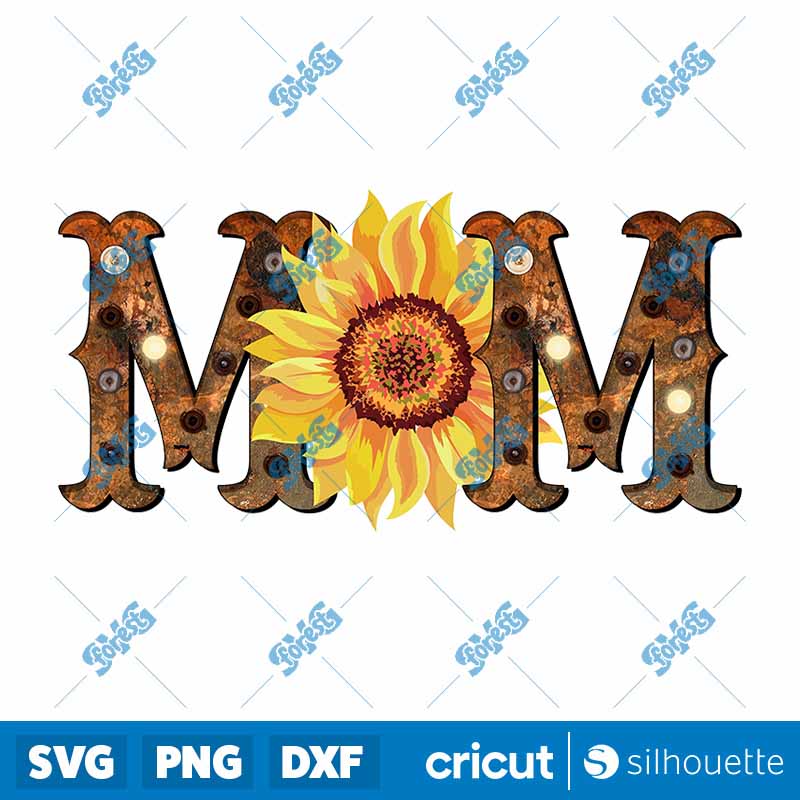 MOM Sunflower Rustic PNG