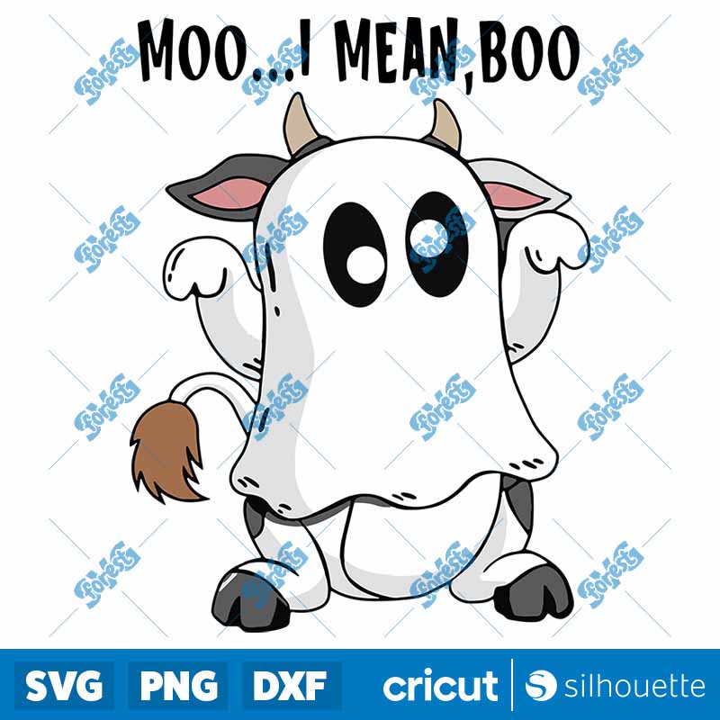 Moo I'mean Boo SVG