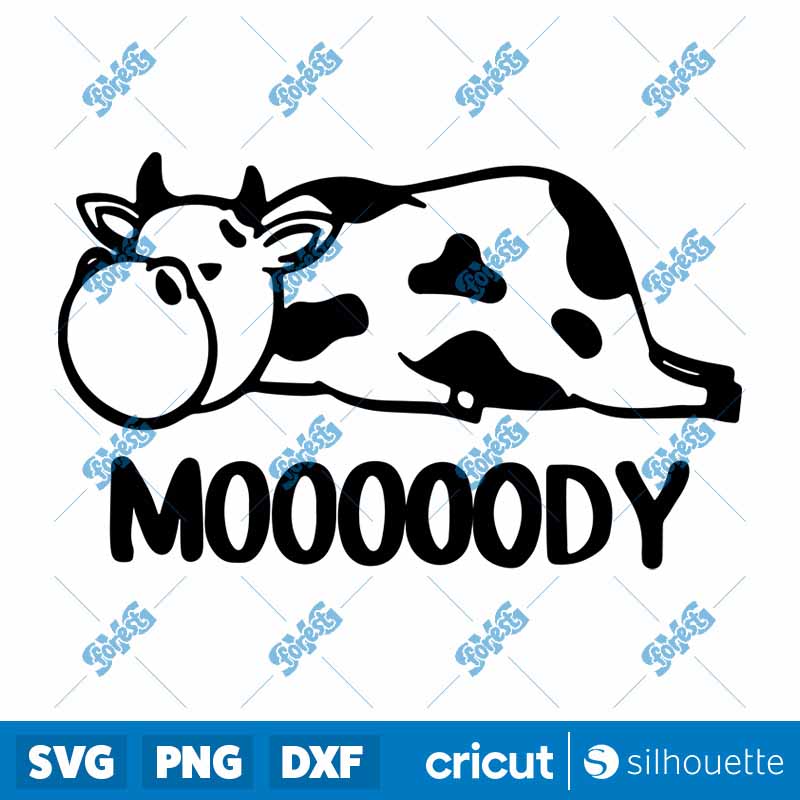 Moody Cow SVG