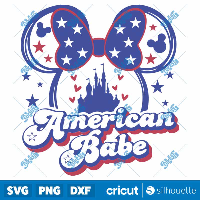 Mouse American Babe SVG