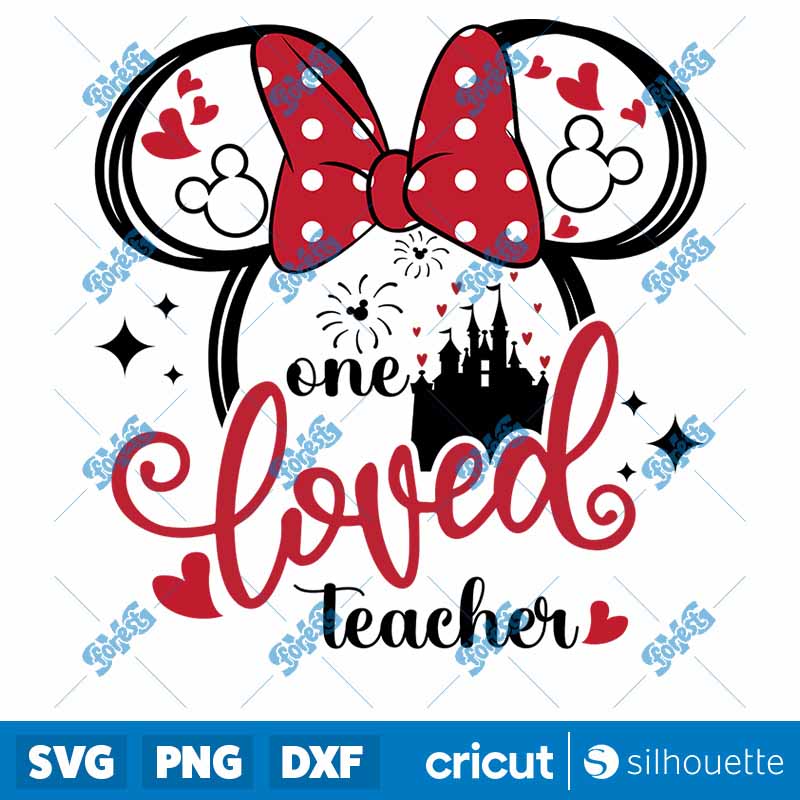 Mouse One Loved Teacher SVG