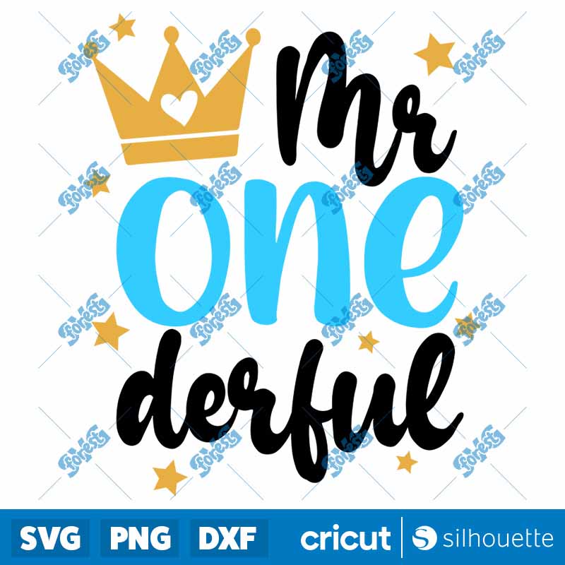 Mr One derful SVG