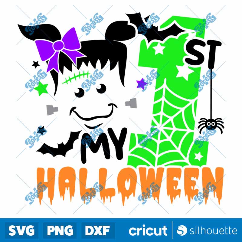 My 1st Halloween Girl SVG