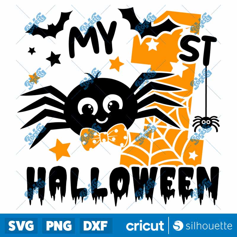 My 1st Halloween Spider Boy
  SVG