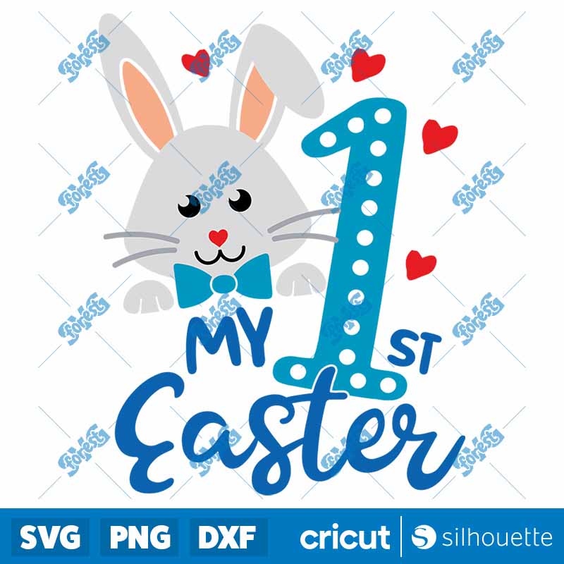 My first Easter for Baby Boy
  Cute Rabbit cut file SVG