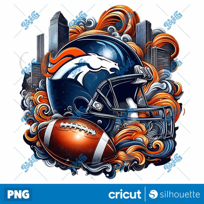 NFL Helmet Denver Broncos PNG