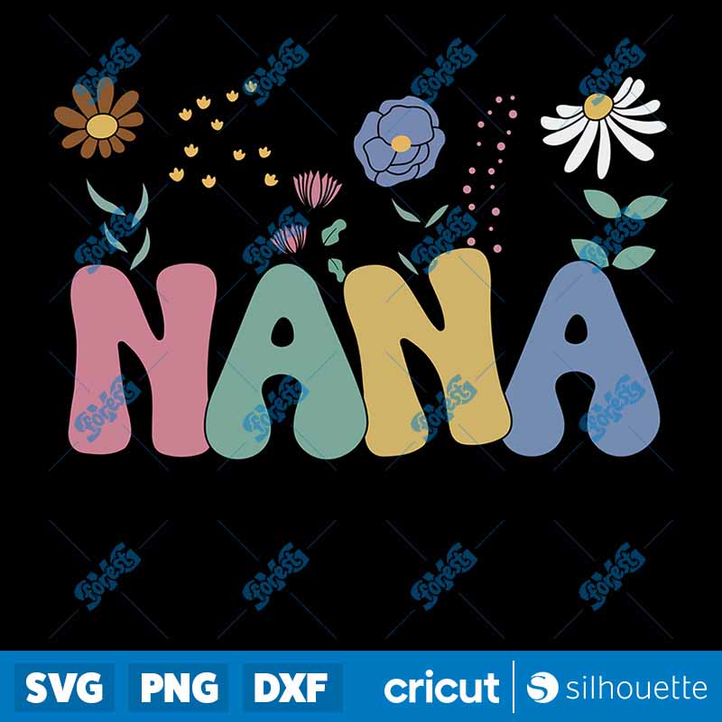 Nana Flowers SVG