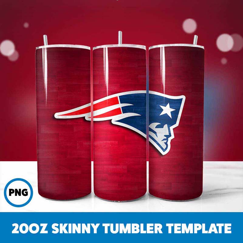 New England Patriots Football
  Logo Tumbler Wrap