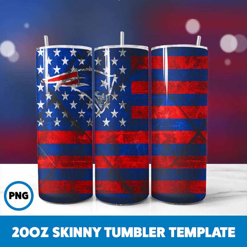 New England Patriots Football
  Team Tumbler Wrap