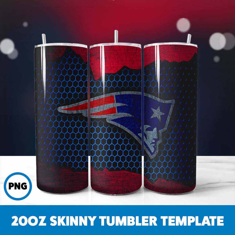 New England Patriots Football
  Team Tumbler Wrap