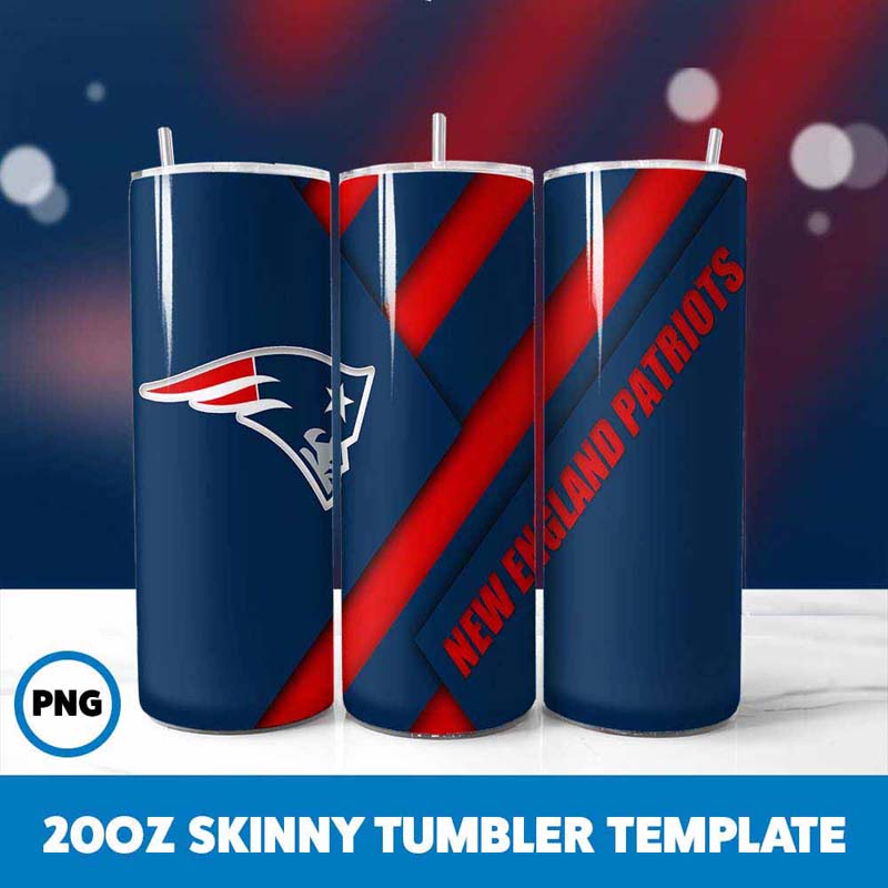 New England Patriots Football
  Team Tumbler Wrap