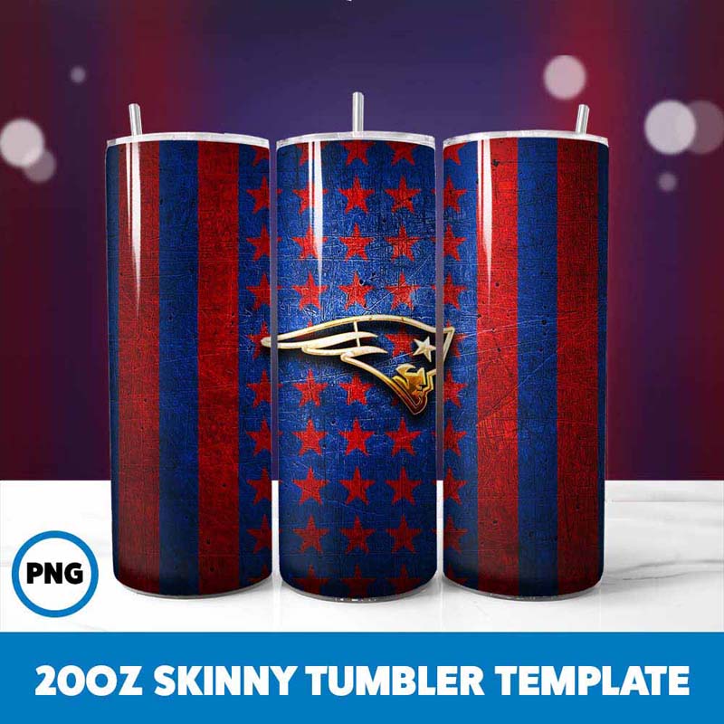 New England Patriots Football
  Team Tumbler Wrap