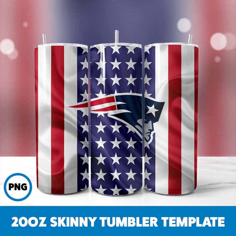 New England Patriots Football
  Team Tumbler Wrap