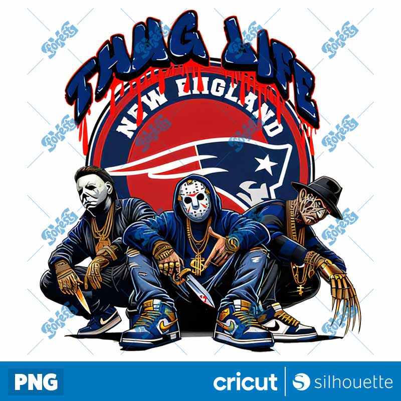 New England Patriots Thug Life
  Horror NFL Football PNG