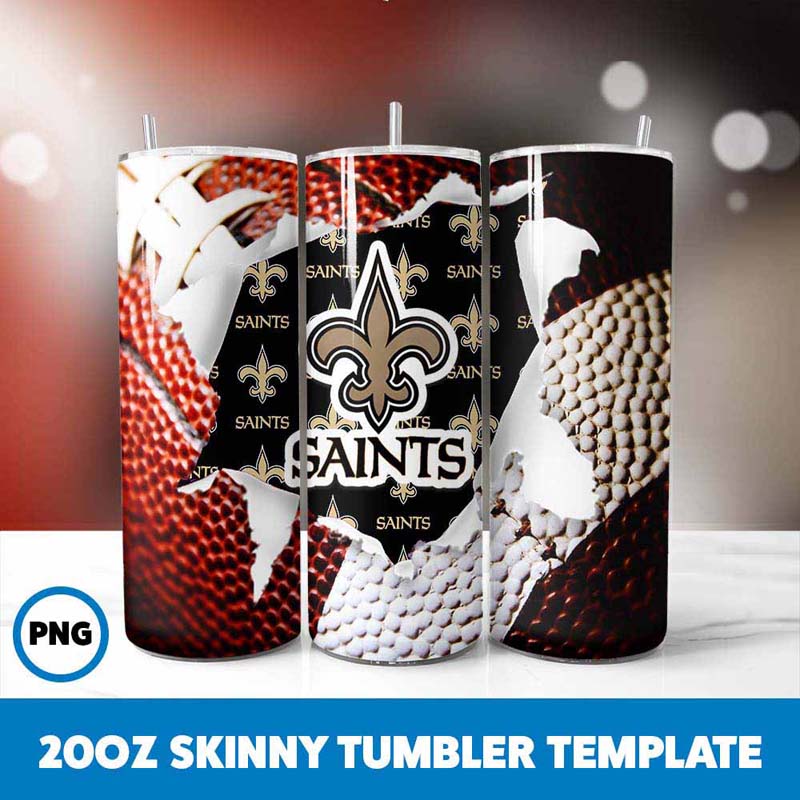 New Orleans Saints Football
  Tumbler Wrap