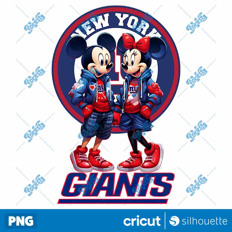 New York Giants Mickey Minnie
  NFL PNG