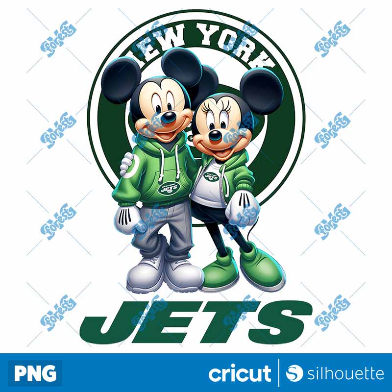 New York Jets Mickey Minnie
  NFL PNG