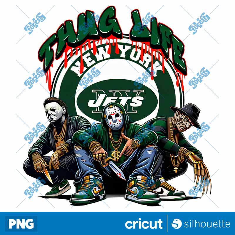 New York Jets Thug Life Horror
  NFL Football PNG