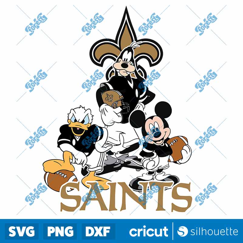 Nfl Mickey And Minnie Mouse
  New Orleans Saints SVG