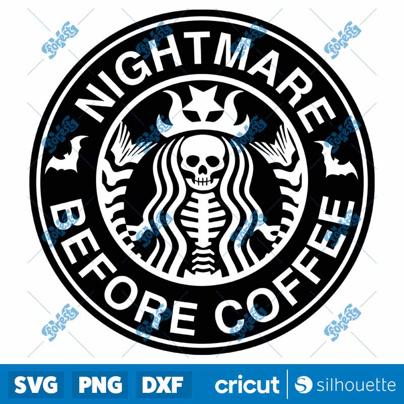 Nightmare Before Coffee SVG