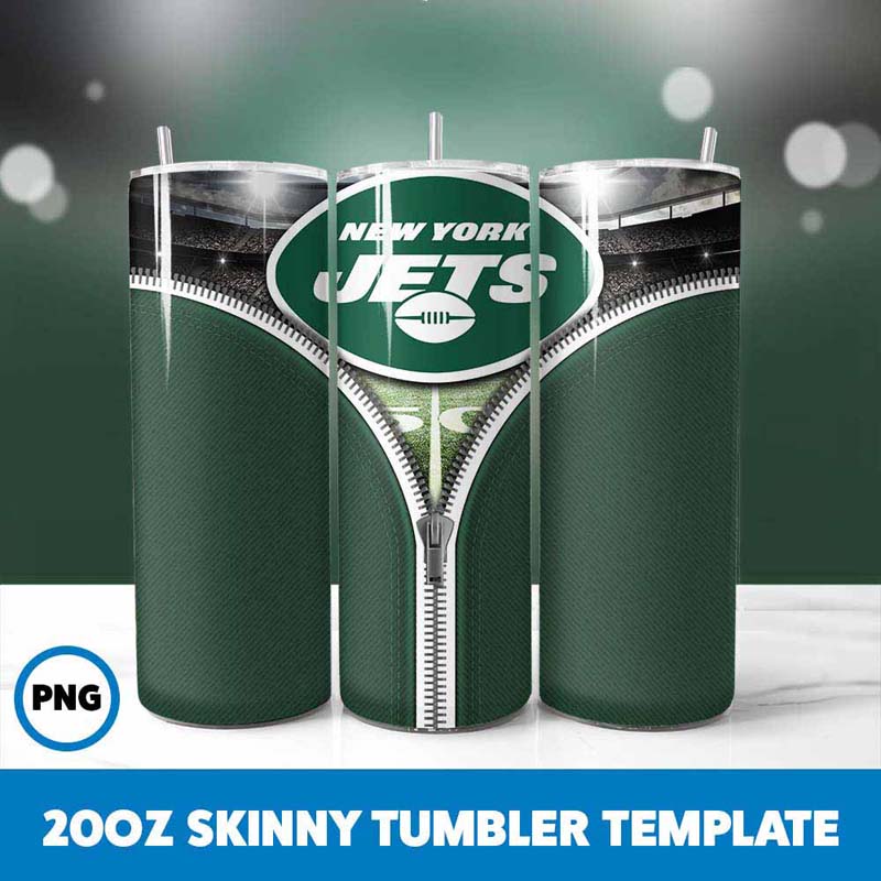 NY Jets Zipper Tumbler Wrap