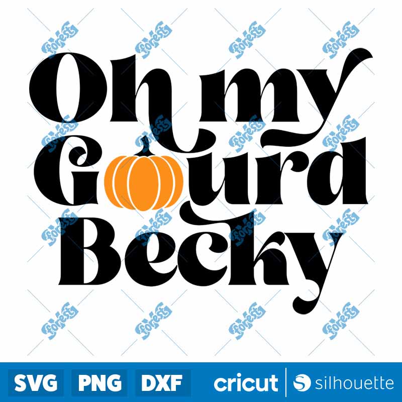 Oh My Gourd Becky Orange
Pumpkin SVG