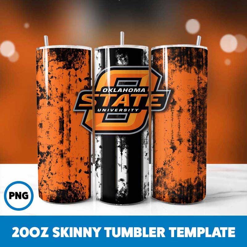 Oklahoma State Tumbler Wrap, 20oz Skinny Tumbler Wrap