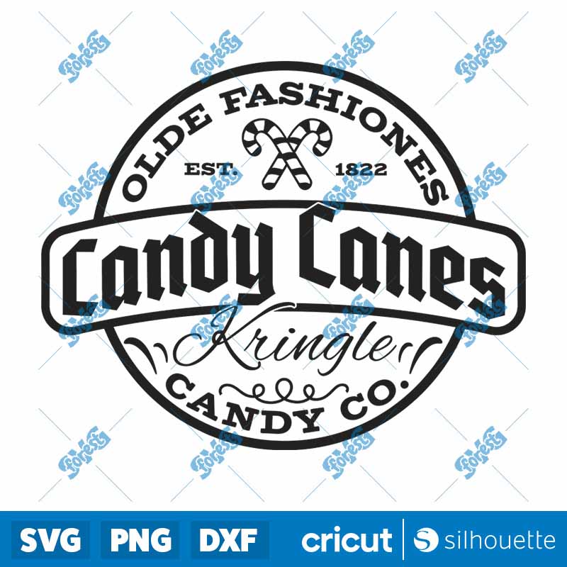 Olde Fashioned Candy Canes SVG