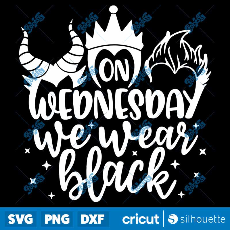 On Wednesday We Wear Black
Halloween SVG