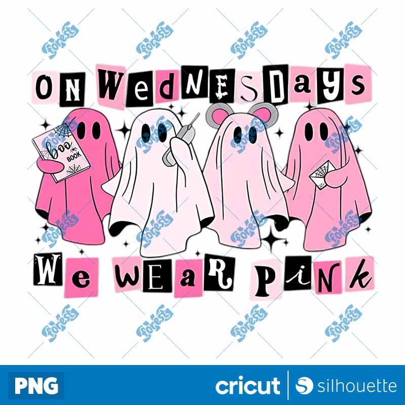 On Wednesday We Wear Pink
  Halloween PNG