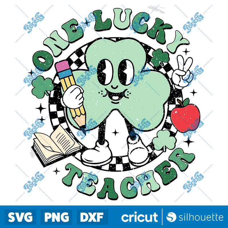 One Lucky Teacher SVG